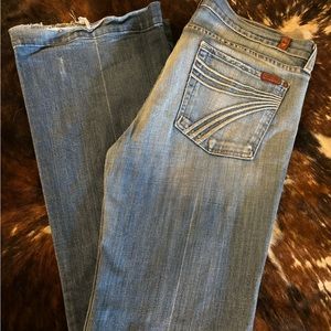 7 for all mankind Women’s Distressed Flare Jean